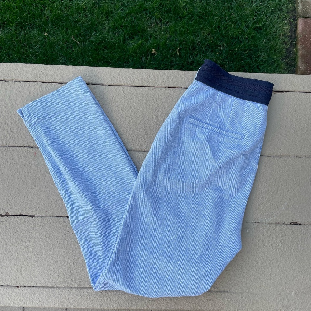 Zara light blue Straight-Leg Dress Pants